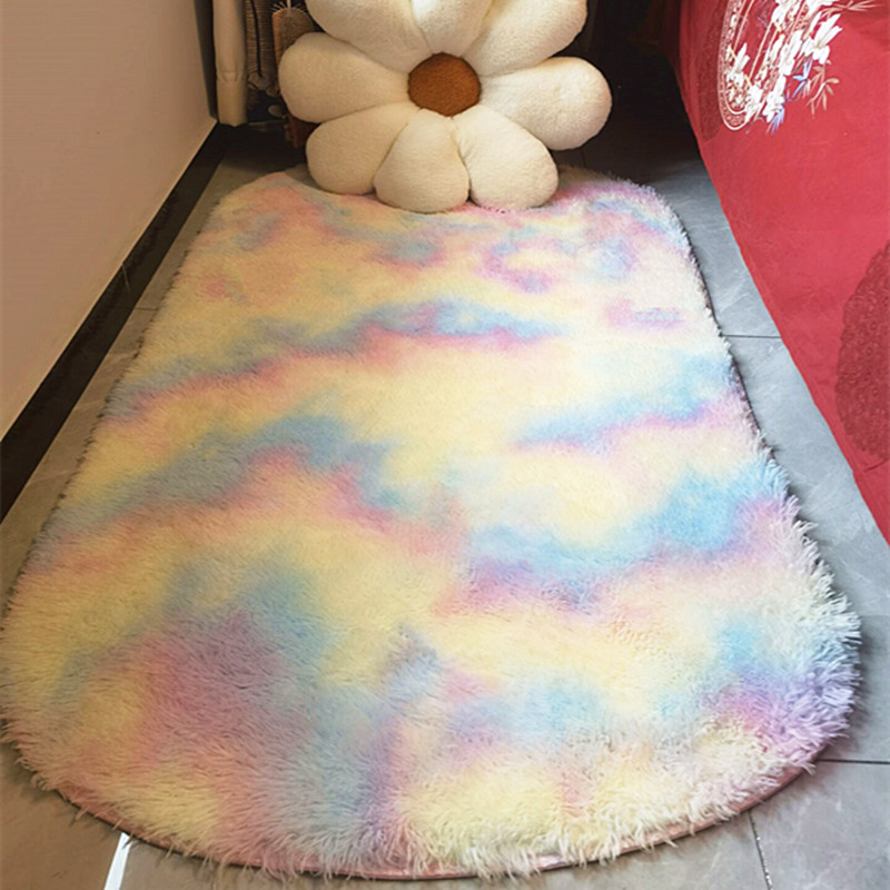 长毛加厚丝毛地毯卧室床边客厅茶几榻榻米飘窗满铺地毯地垫可定制