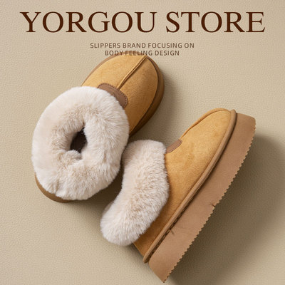 包跟棉拖鞋女士秋冬季2024新款