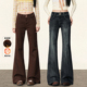 莫里斯奇 新款 复古美式 TRYOLO 牛仔裤 女秋季 辣妹百搭显瘦微喇裤