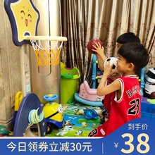 6岁宝宝家用男孩投篮幼儿玩具 儿童篮球架室内可升降篮球框1