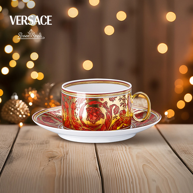 Rosenthal  Meets Versace范思哲 Garland陶瓷带碟茶杯