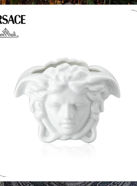 Rosenthal Meets Versace 范思哲美杜莎头像陶瓷花瓶装饰摆件