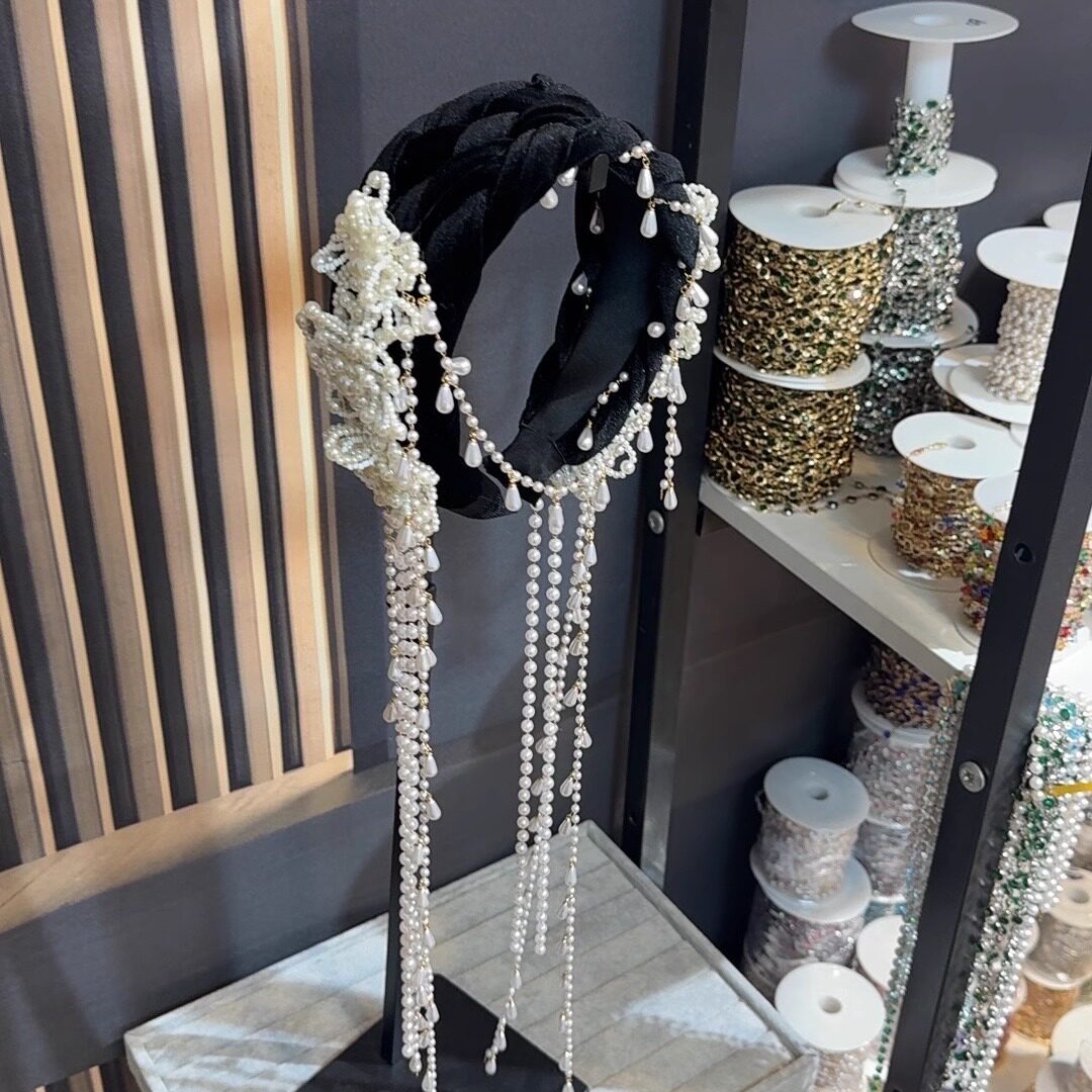 【江雪】民族风奢华简约风复古风发箍头饰手工轻奢设计感