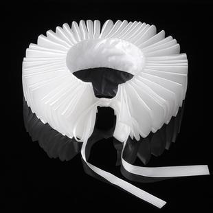 宫廷贵族文艺假领复古拉夫领coldplay摄影配饰道具立体百褶假领子