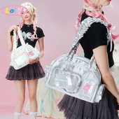 25年秋冬新品 LOLA DESIGN蕾丝痛包 丝带痛吧唧谷子动漫单肩手提包