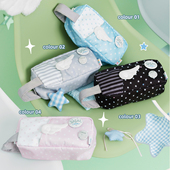 LOLA DESIGN天使笔袋痛 高颜值文具收纳袋痛包透明可放小卡开学礼