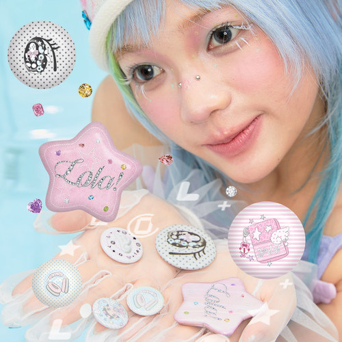 LOLA DESIGN古早女孩翅膀吧唧六件套日系软萌二次元追星包包徽章