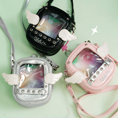 LOLA DESIGN天使痛包斜挎娃包 小食量吧唧谷子动漫学生出行单肩包