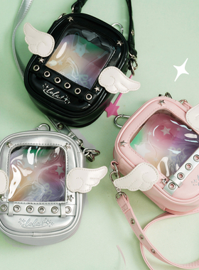 LOLA DESIGN天使痛包斜挎娃包 小食量吧唧谷子动漫学生出行单肩包