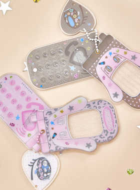 LOLA DESIGN「眼睛系列」古早兔子辣妹手机吊坠小卡挂件女钥匙扣