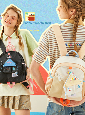 LOLA DESIGN小房子书包女大学生 逛街小双肩背包女旅行轻便可爱包