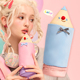 LOLA DESIGN可爱小丑笔袋 撞色原创小众大容量文具笔筒学生收纳包