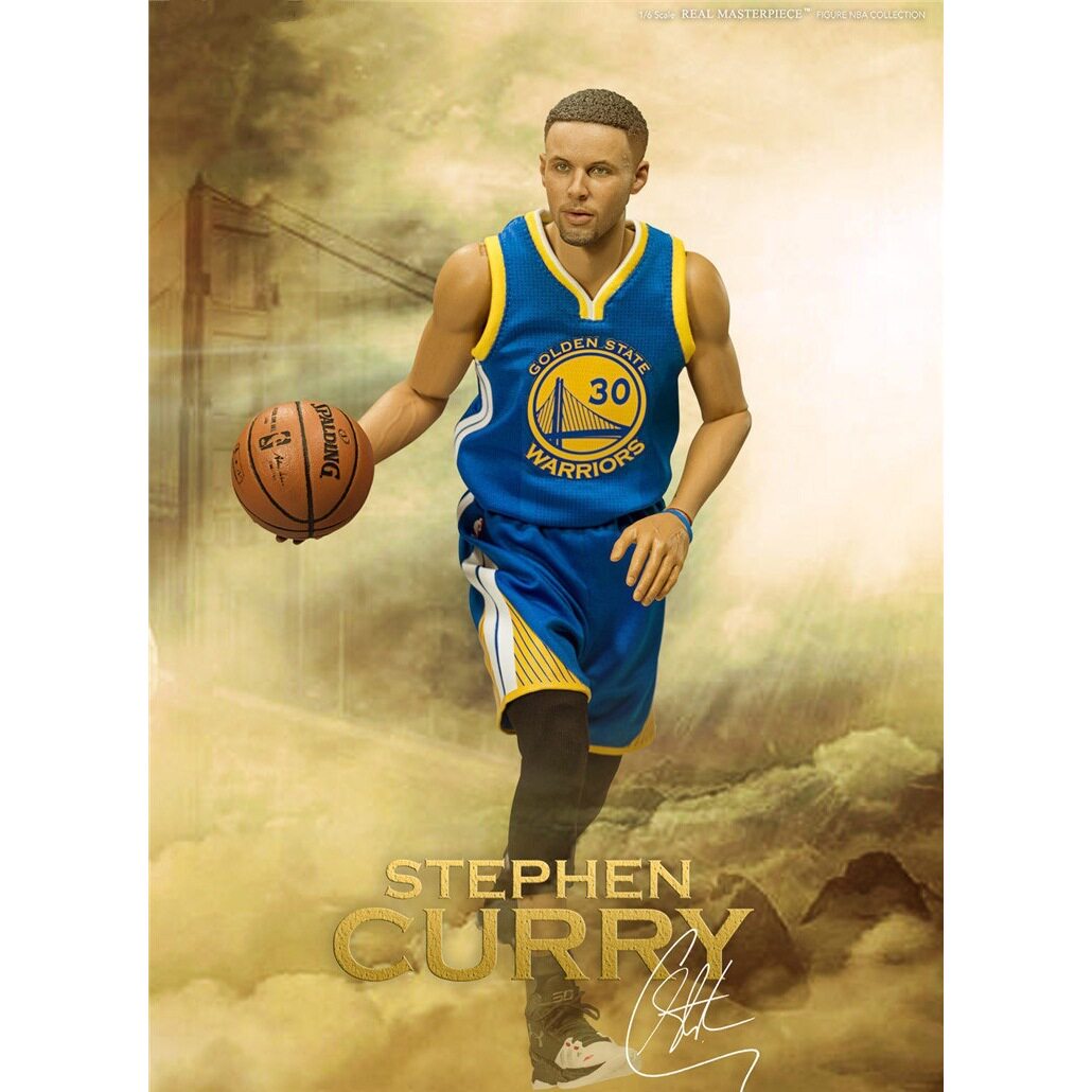 篮球明星nba 30号球衣斯蒂芬 库里 兵人 1/6可动库里 手办