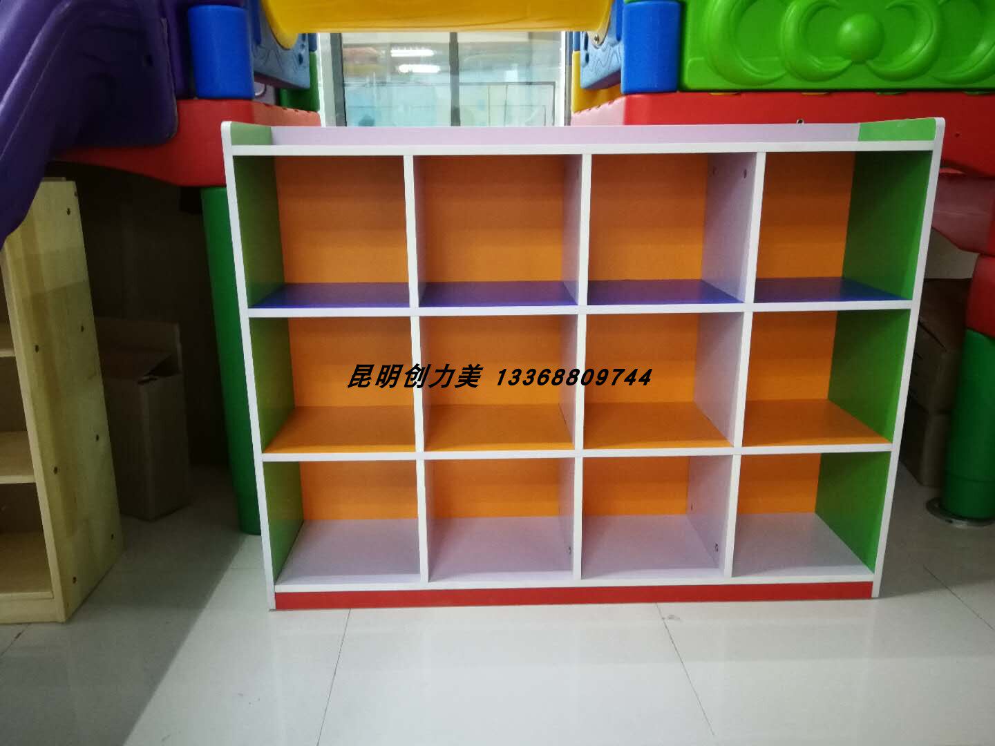 幼儿园实木柜子 儿童玩具柜收纳柜 教具柜书包柜鞋柜