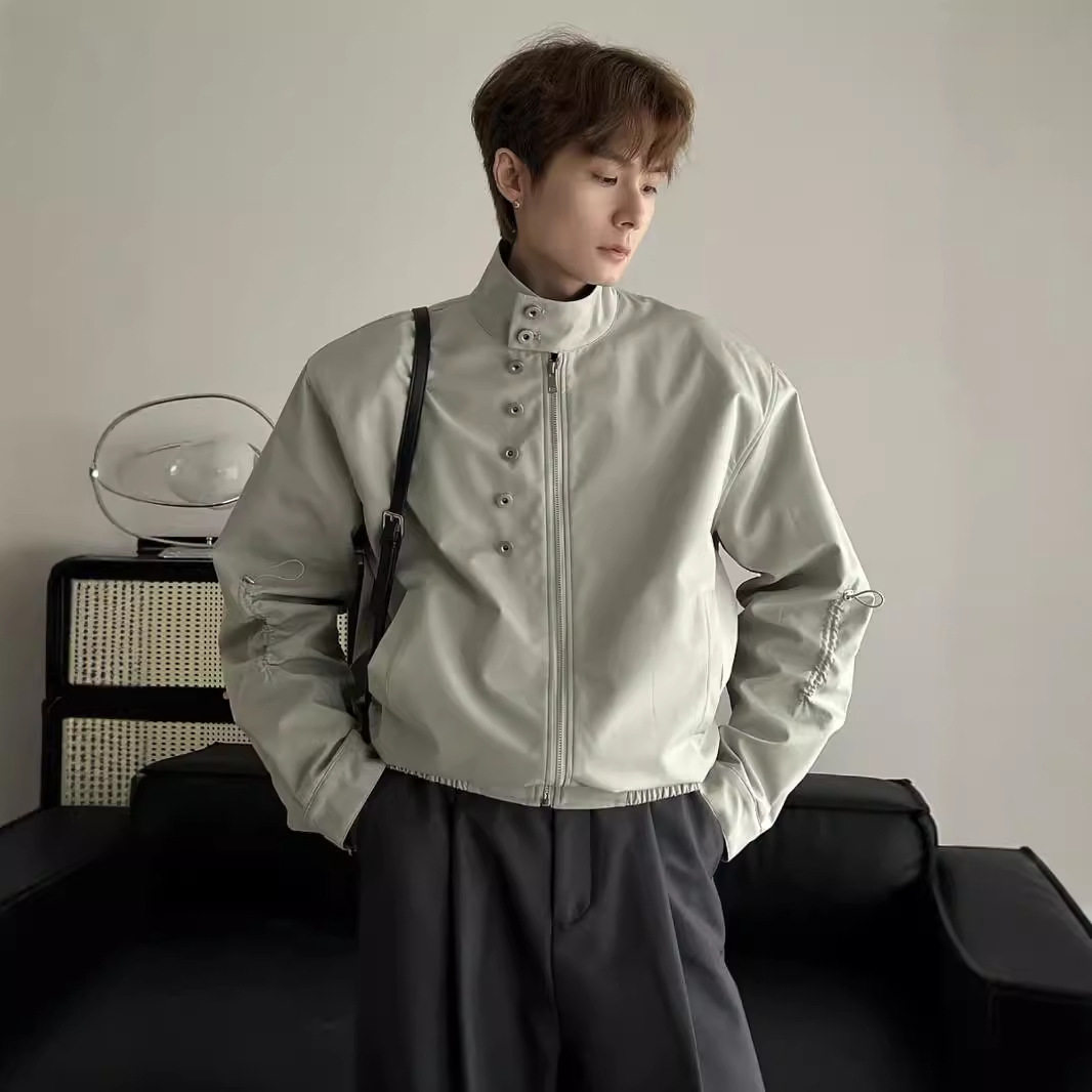 美式复古哈灵顿夹克cleanf夹克