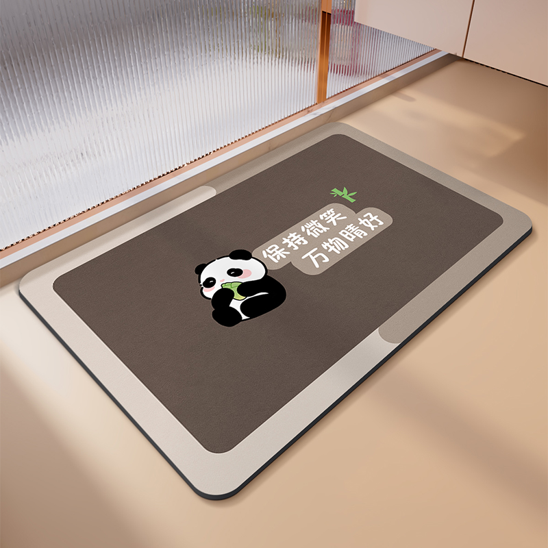 硅藻泥浴室吸水地垫家用卫生间防滑垫洗手池脚垫厨房入户门垫卫浴