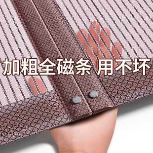 2025新款 高档金刚纱防蚊门帘子磁吸条强力磁性纱门纱窗帘自粘门