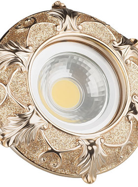 香槟金色LED射灯3W5W7WCOB筒灯天花灯欧式客厅吊顶灯6公分7公分