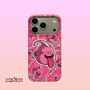 李馆长原创魔人布欧磨砂动漫保护壳适用iPhone17promax七龙珠16/15小米14苹果可爱二次元华为卡通菲林手机壳