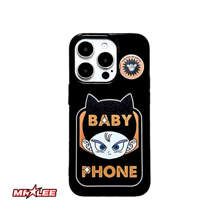 李馆长原创可爱BABY PHONE七龙珠特兰克斯保护壳适用iPhone15Pro max/14苹果13动漫硅胶亮面软壳