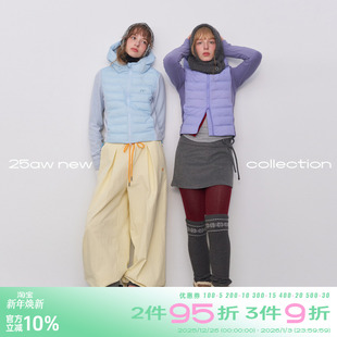 棉服女冬季 连帽拼接立领短款 撞色双拉链面包服 plus riverstone