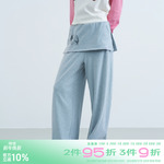 riverstone plus 假两件星星印花休闲卫裤女设计感纯色宽松阔腿裤