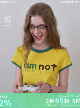 riverstone plus休闲圆领薄t恤女2026年夏季新款印花字母凉感短袖