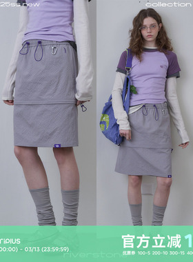 riverstone plus 户外半身裙女25夏季新款设计感可拆显瘦A字短裙
