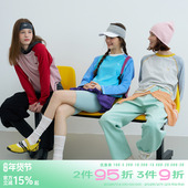 riverstone 上衣 T恤女套头插肩打底衫 plus 撞色条纹拼接基础长袖