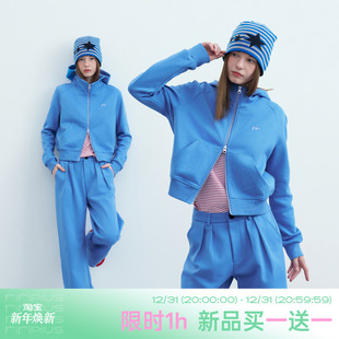 买一送一 riverstone 套装 12.31 纯色连帽卫衣休闲裤 plus