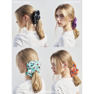 riverstone 多巴胺大肠波普点点发圈头饰女盘发头绳发饰 plus