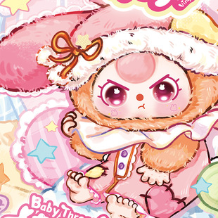 新款娃三岁甜梦100%毛绒盲盒创意可爱少女心潮玩摆件同款桌面摆件