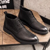 加绒男靴子231071 高帮皮鞋 帕达索马丁靴男复古工装 靴真皮短靴男士