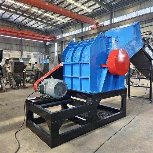 汽车框架金属破碎机铝散热器粉碎机油桶废钢材破碎设备