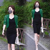 披肩外搭配裙子 防晒开衫 上衣罩衫 外套长袖 百搭洋气薄款 夏天穿