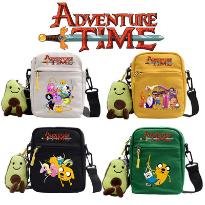 探险活宝Adventure Time帆布小方包时尚印花跨境新品单肩包休闲卡