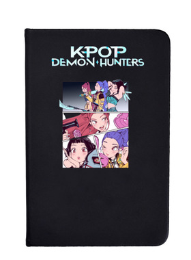 kpop demon hunters猎魔女团本子动漫周边黑色学生笔记本记事本
