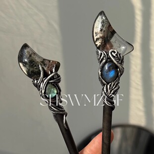 「魔杖发簪」持续上新中 水晶发簪 原创手工制作