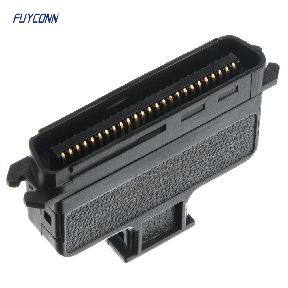 RJ21 57CN-50pin公头全塑刺破式180度出线卡扣式连接器