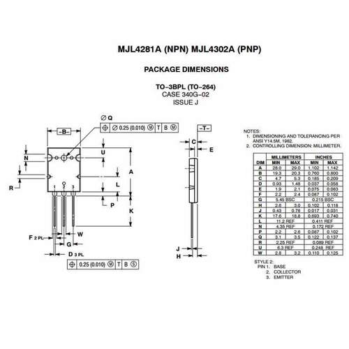 管王ON安森美MJL4302A MJL4281A 大功率后级功放音响对管全新原装