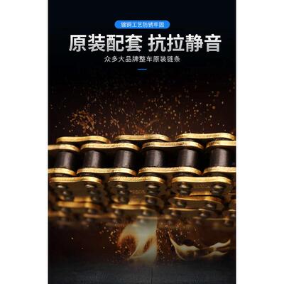征和O-ring油封链条 428/520/525/530HO型摩托车链条金色油封链条