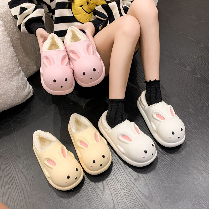 【品牌品质】MUJ卡通棉拖鞋女士