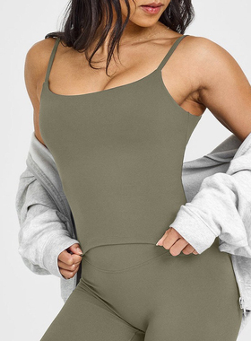 （无标）磨毛裸感Oner active softmotion吊带运动背心正常厚度