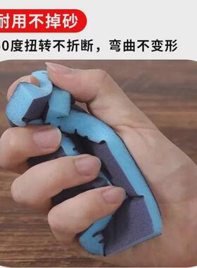 海绵砂块320目双面款木工家具漆面打磨海绵砂纸打磨