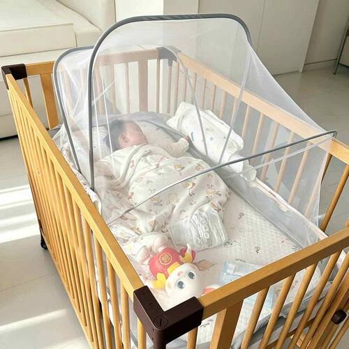 防摔蚊帐婴儿防止掉床床上专用全罩式婴儿床可携式蚊帐卧室家用
