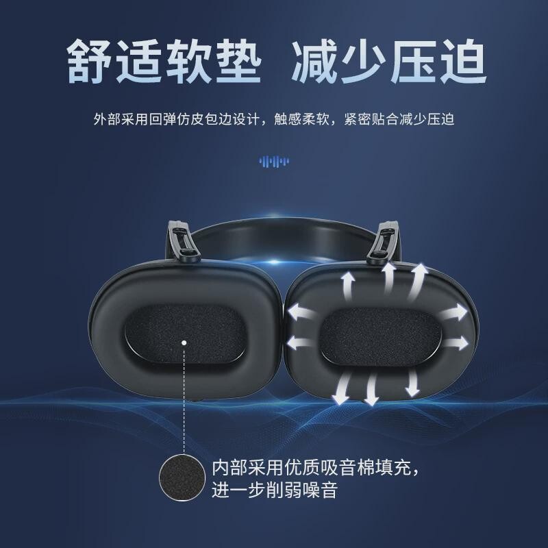隔音耳罩降噪睡眠睡觉专用工业级防噪声音宿舍超级静音头戴式学习