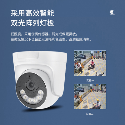 Seetong天视通方案TPS高清双光/全彩语音对讲人形检测室内摄像头