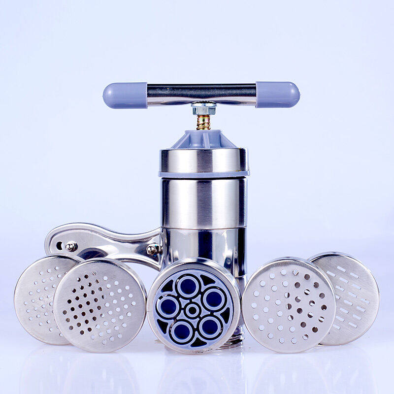 苏立得立麦不锈钢五磨具压面机手动家用多功能河捞面条机莜面栲栳