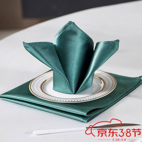 创京懿选酒店餐巾布酒店口布饭店专用折花餐巾布西餐围脖子小方巾