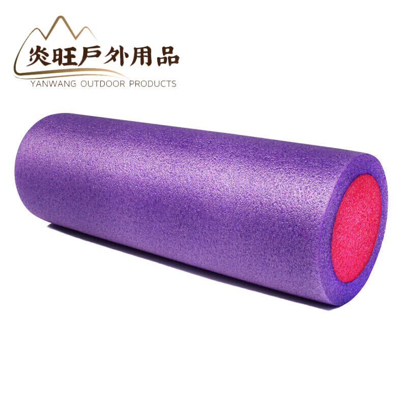 勋狸粑泡沫轴硬泡沫轴肌肉放松硬epp黑色瑜伽柱棒按摩运动滚轴实
